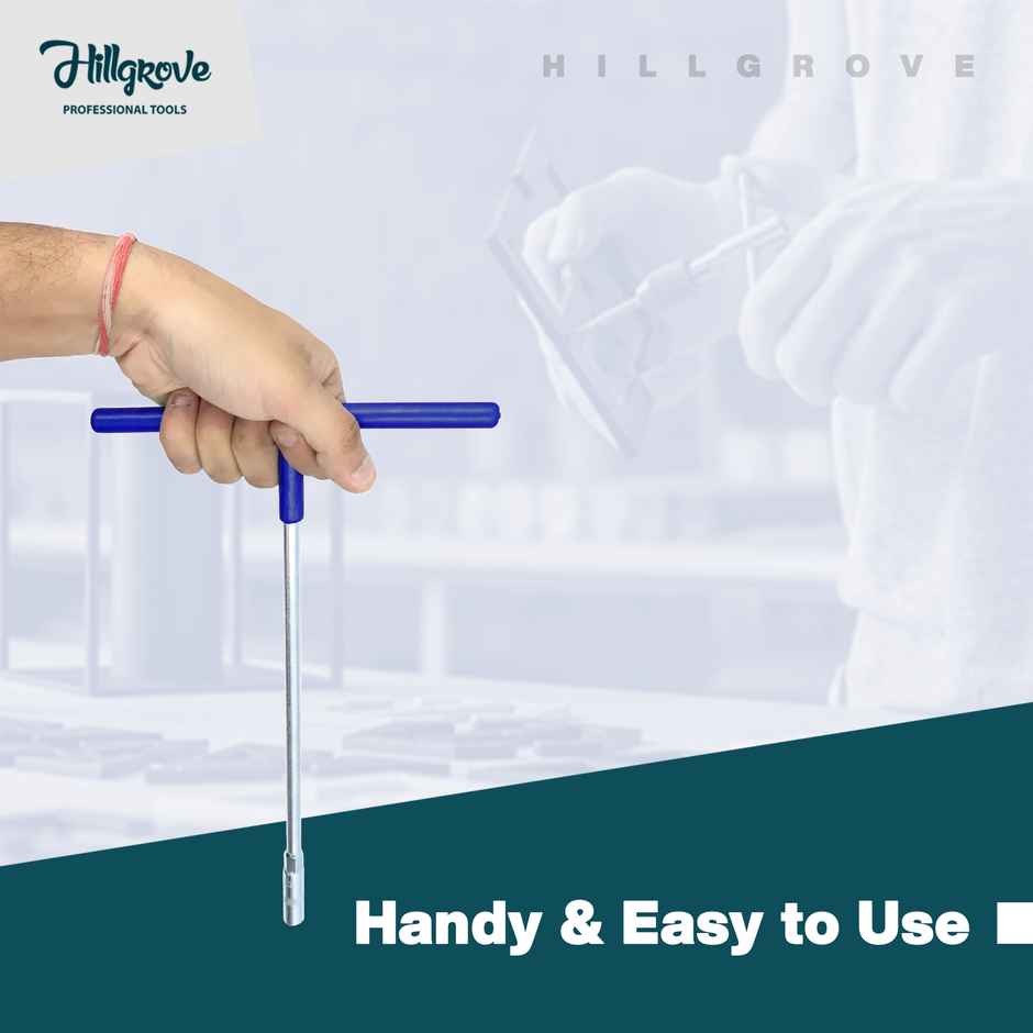 Hillgrove Hzp133M1 7 pcs Hex T-Handle Socket Spanner Wrench Set For Automobiles/Bike/Car Repair Kit