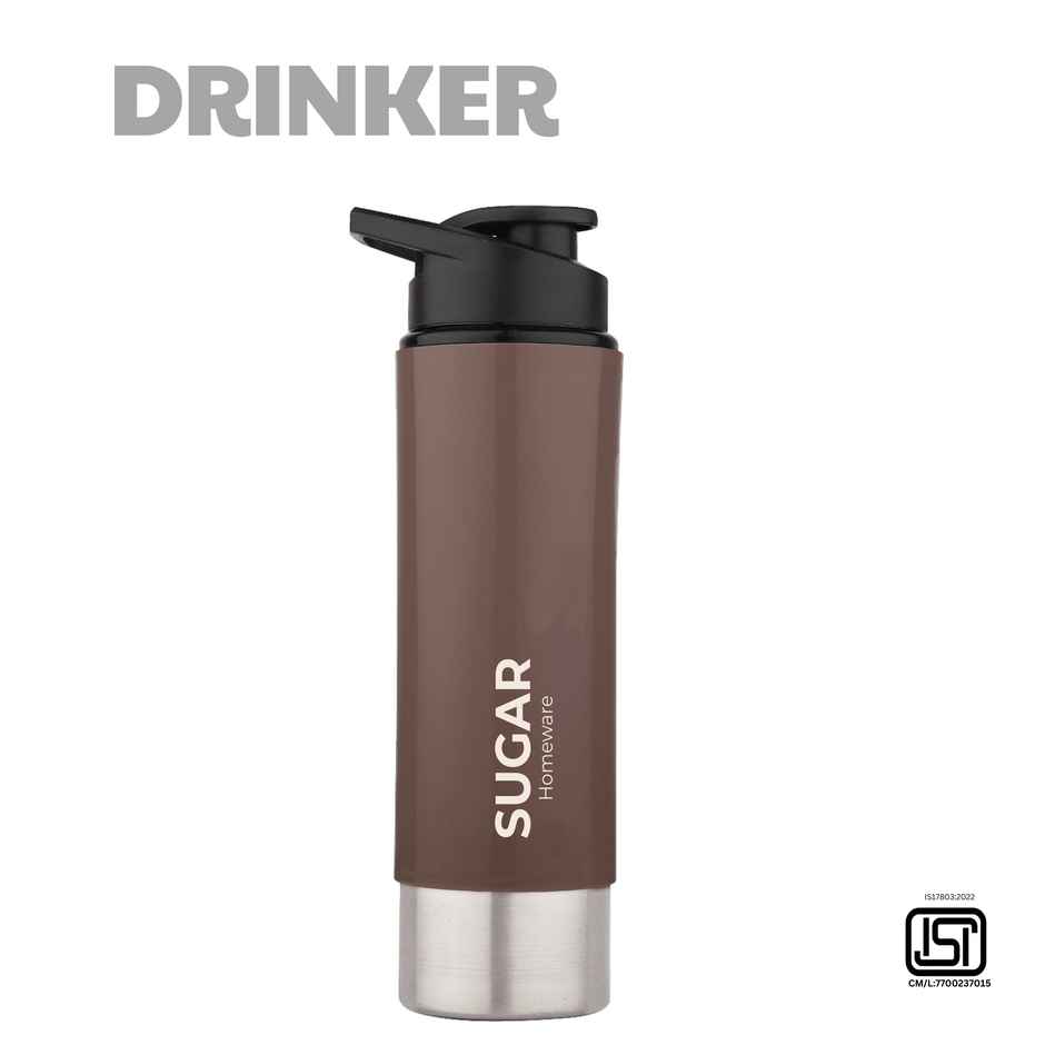 Sugar Homeware Ecopack Stainless Steel Sipper Sports Water Bottle | 800 ml | Pink