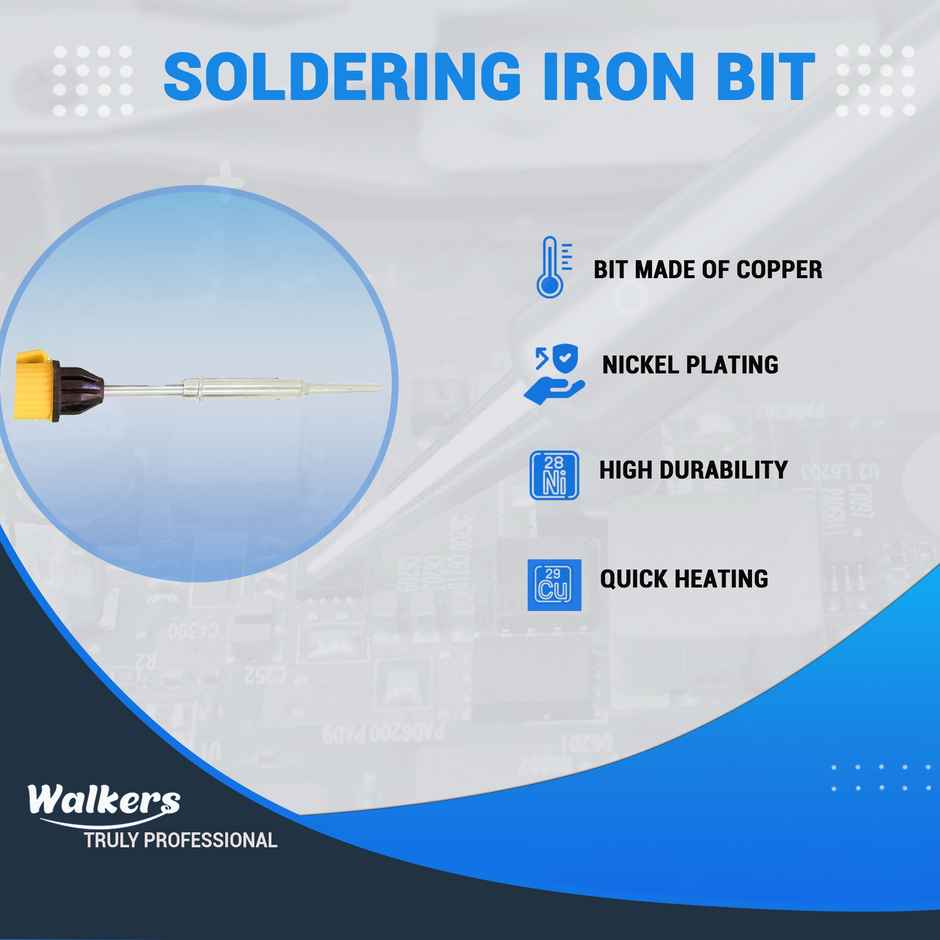 Walkers Wzp2M1 3In1 Basic 25W Soldering Iron Kit With Soldering Wire, Paste (Flat Tip)