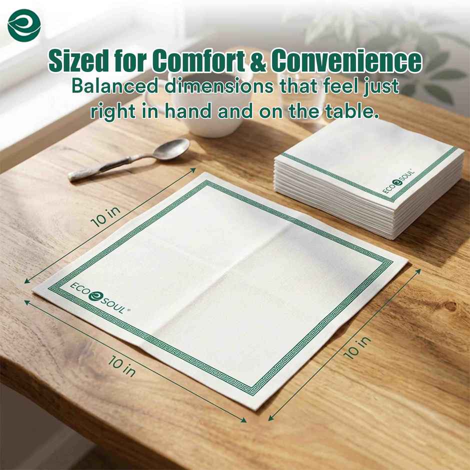 ECO SOUL 2Ply | 50 Count | Disposable Paper Napkin