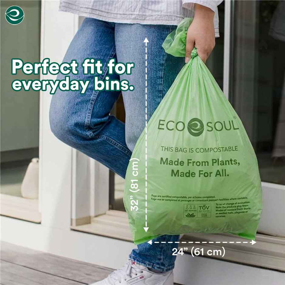 Eco Soul 24 x 32 in | 15 Count | Large Trash Bag
