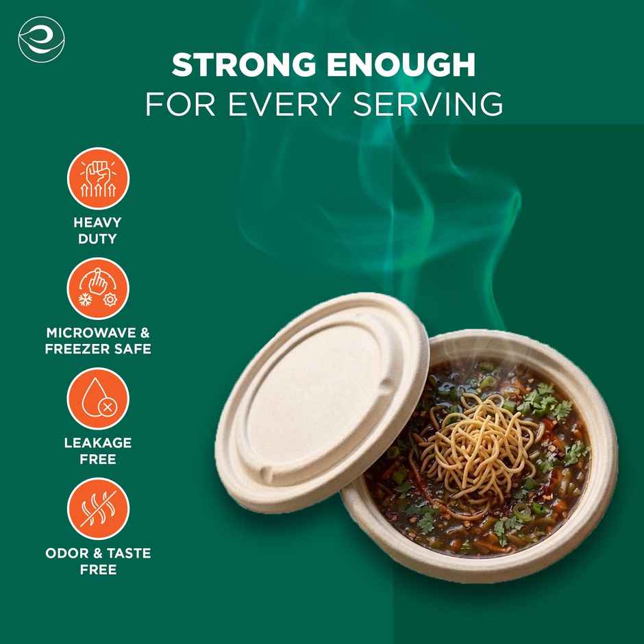 Eco Soul |Soup Bowl with Lid | 10 Count