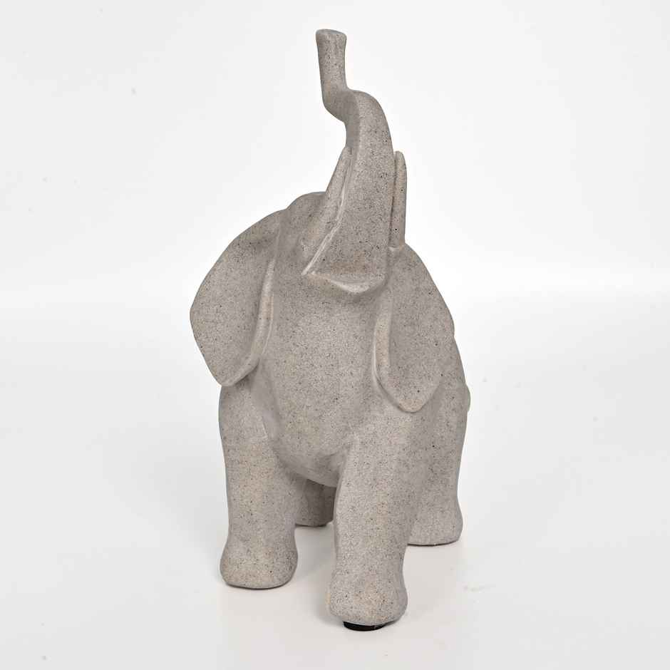 Cortina Resin Elephant Statue for Home Decor 23 X 7 X 14 cm | Grey