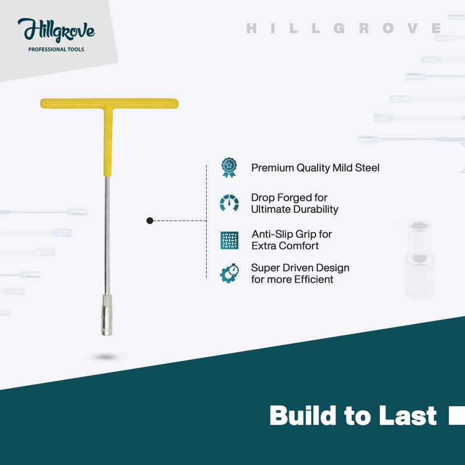Hillgrove Hzp133M1 7 pcs Hex T-Handle Socket Spanner Wrench Set For Automobiles/Bike/Car Repair Kit