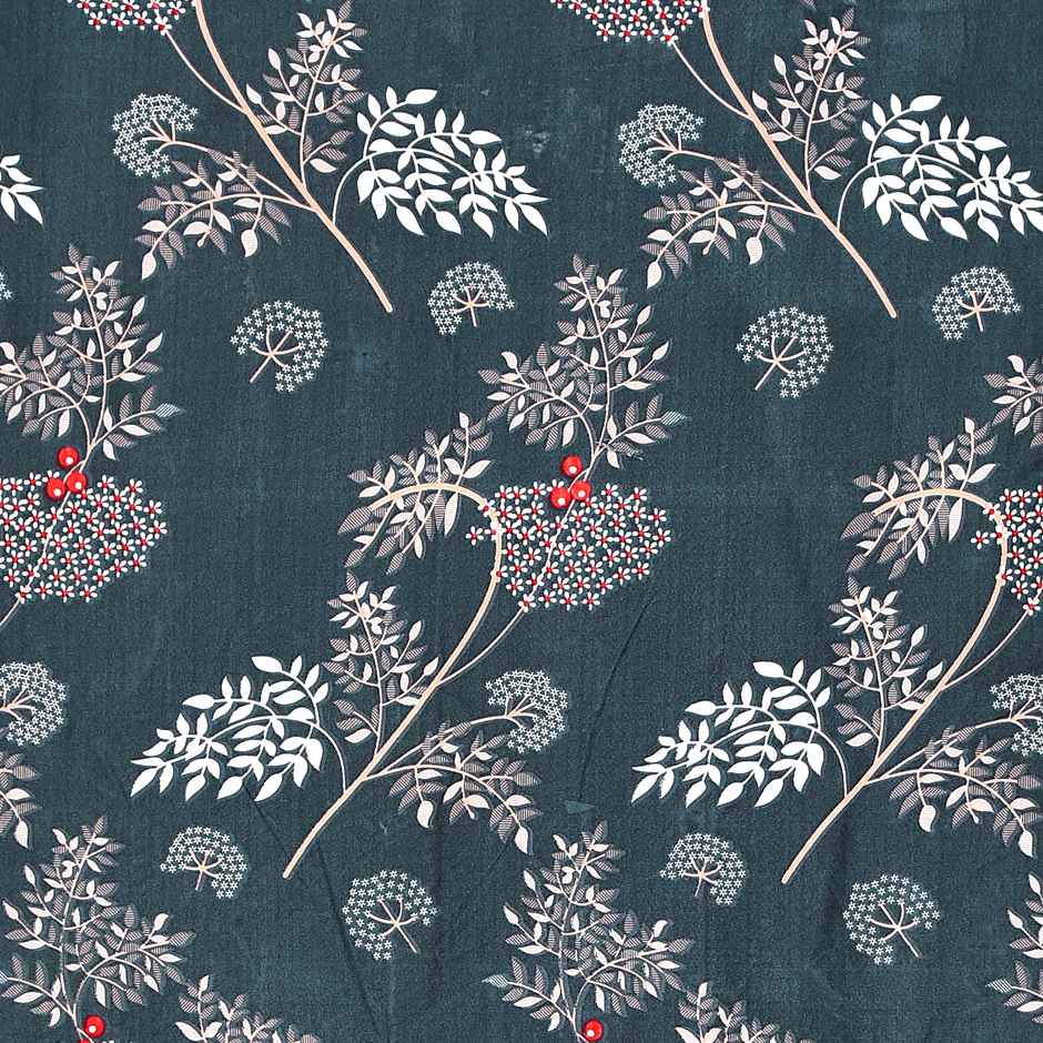 Cortina Fitted Bedsheet for Double Bed | 120 TC | Circles | 100% Microfiber D4