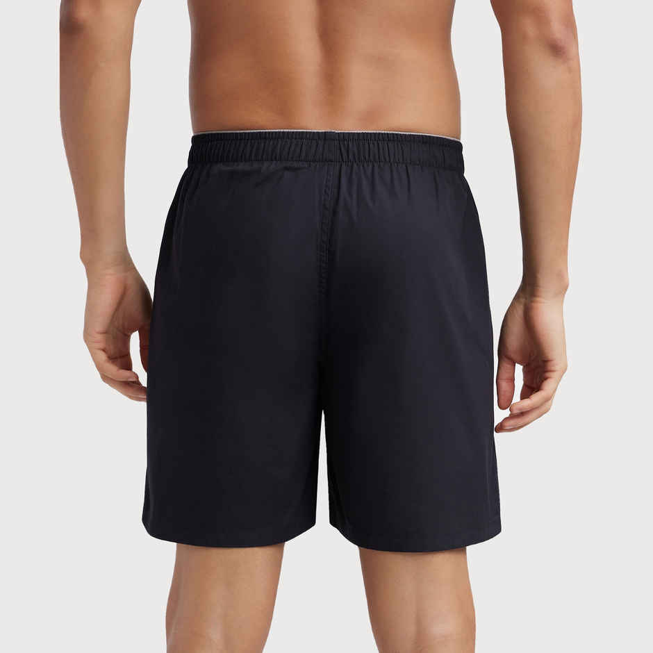 Jockey MC10 Men's Super Combed Mercerized Cotton Woven Fabric Underwear Boxer Shorts | Black - S