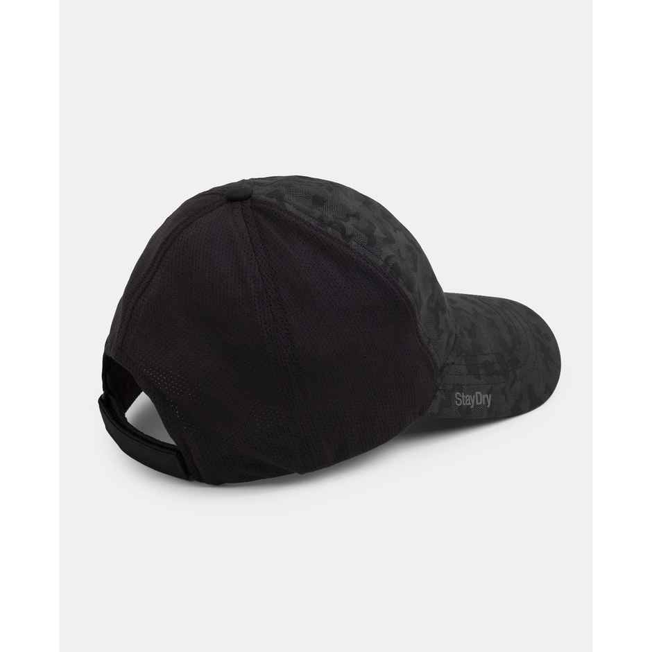Jockey Cp23 Men's Polyester Printed Cap With Adjustable Back Closure and Staydry Technology | Black