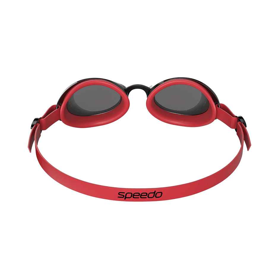 Speedo Unisex Adult Jet 2.0 Smoke Tint Lens Swim Goggles | Red And Smoke - Free Size