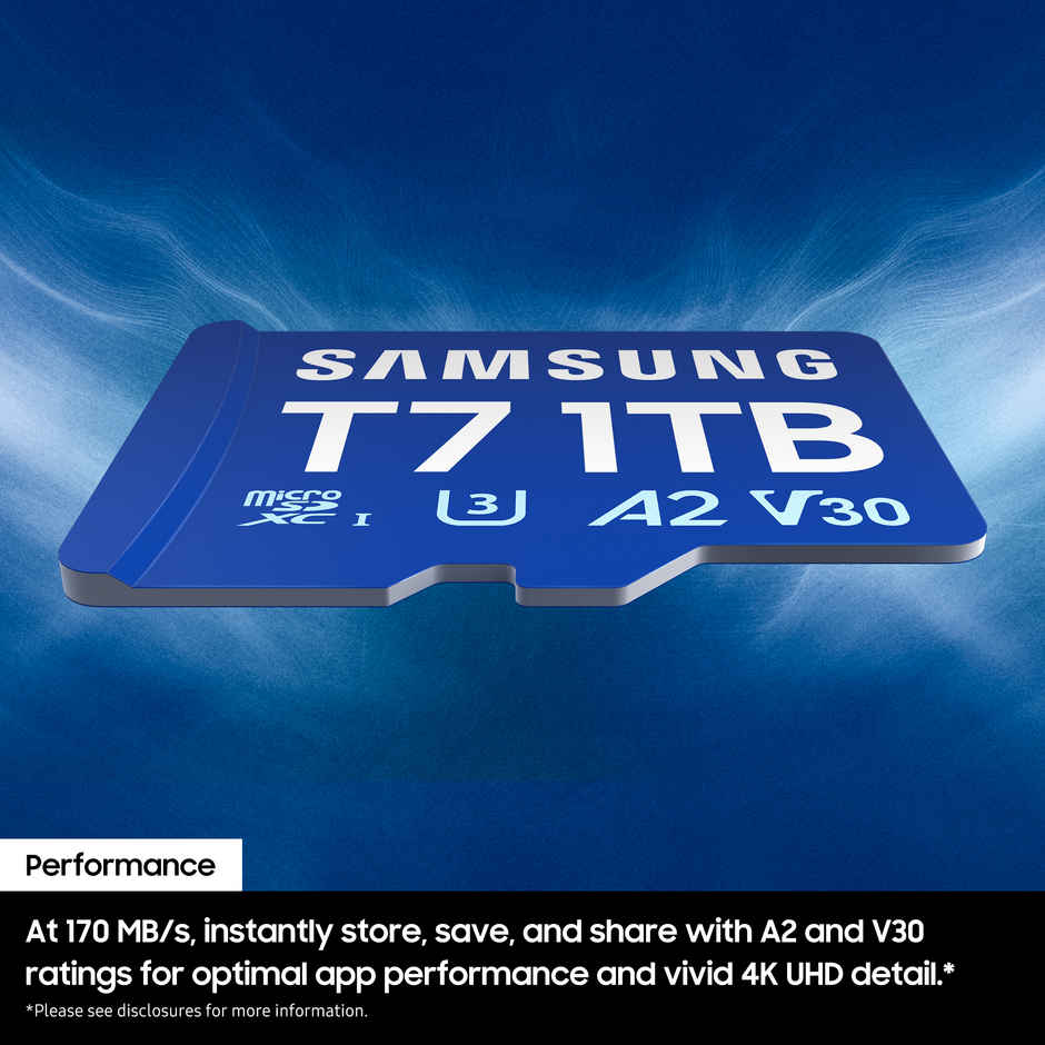 Samsung T7 microSDXC Card | 128 GB | Up to 170 MB/s | For Gaming Creators & Everyday Use