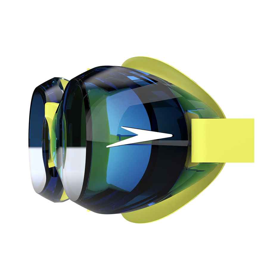 Speedo Unisex Kids Jet 2.0 Anti-Fog Swim Goggles | UV Protection | Yellow - Free Size