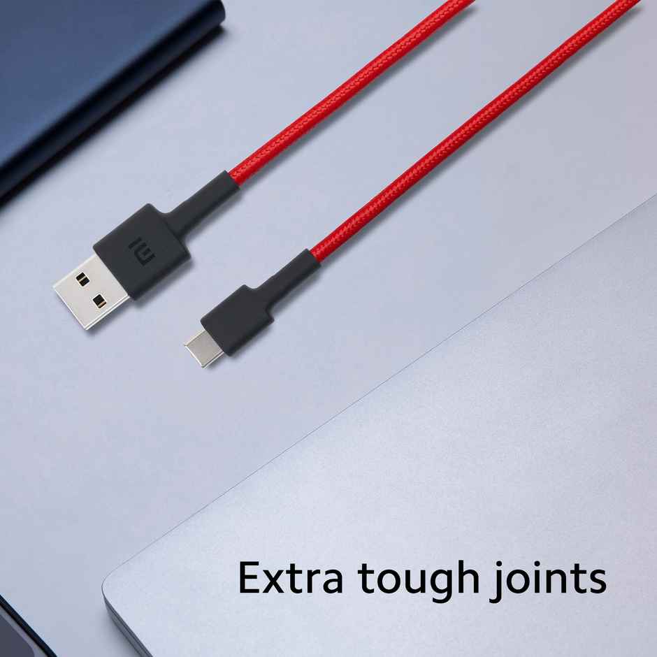 Xiaomi Braided Usb Type-C Cable | 100 cm | Red With Logo