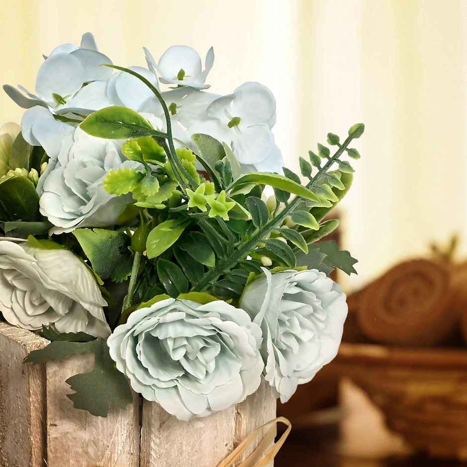 Cortina Wooden Pot Maria Potted Plant White | 20 X 10 cm