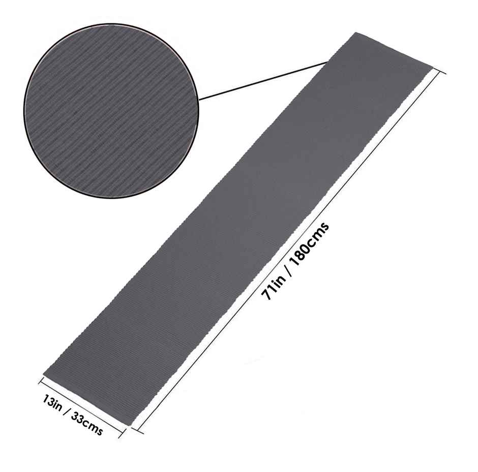 Lushomes Table Mat and Table Runner Set - Grey | 13 x 71 inch