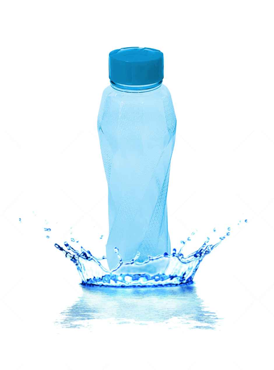 Princeware Pet Fridge Bottle Silky 900 ml | Blue Combo