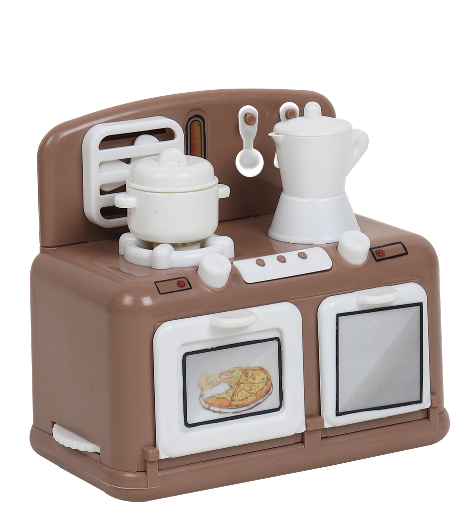 Anz Toy Brown Kitchen Mini Oven Ph 9412
