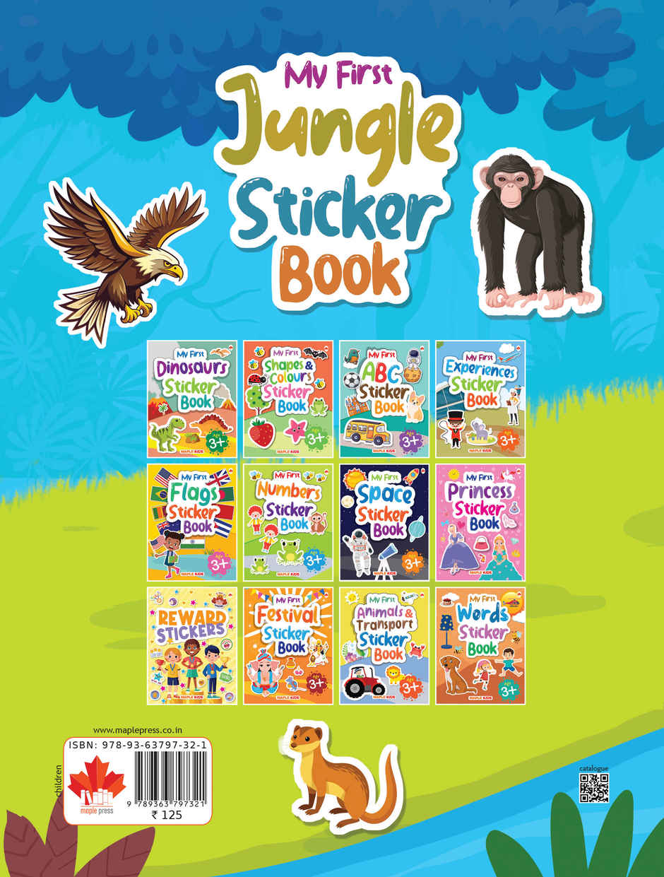 My First Sticker Book | Jungle | Activity Book for Kids | Stickers for Children | Age 3+ Years