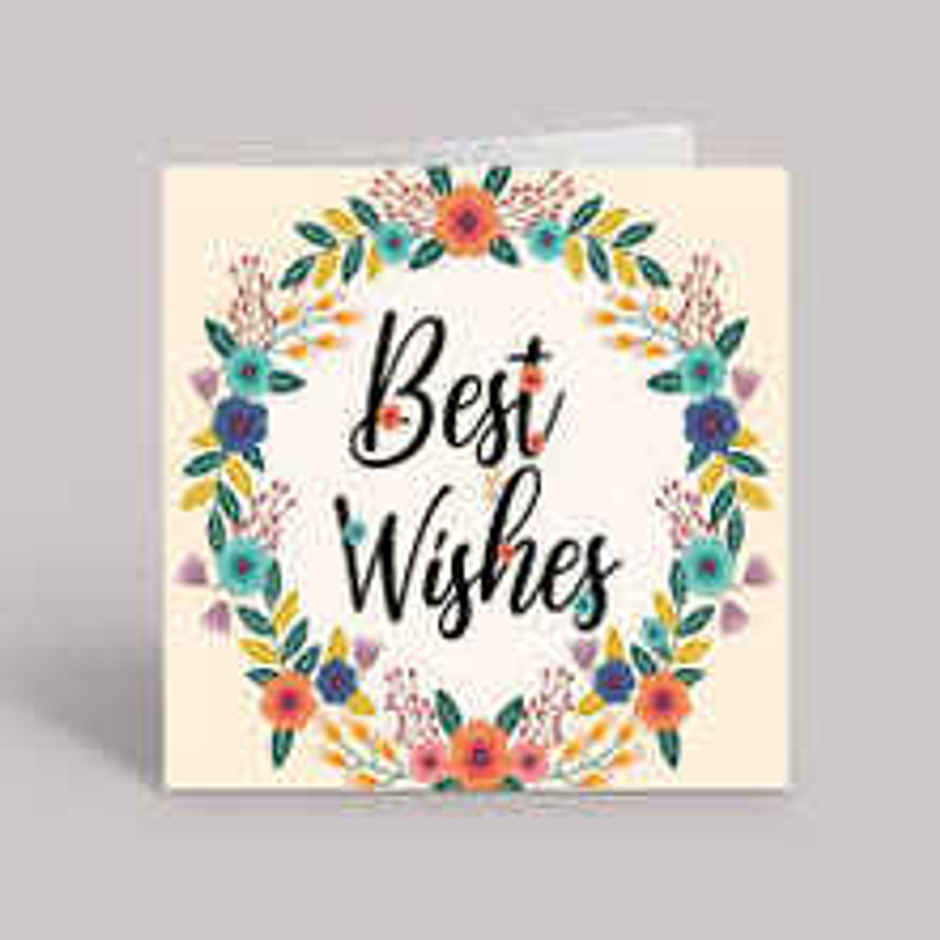 Floral Best Wishes Card | Birthday Celebration | Party Needs | Assorted Design | Propcon
