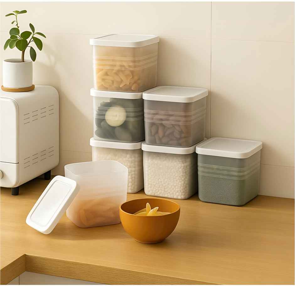 YouBee Fridge Storage Containers 1200ML Refrigerator Organizer Boxes BPA Free Vegetable Storage