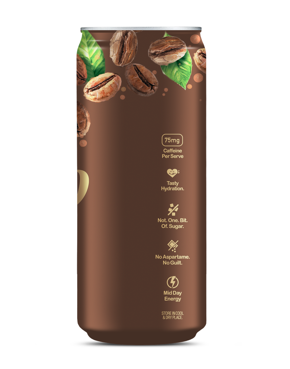 Paper Boat Zero Sugar Sparkling Coffee Dark Roast, Zero Calorie Caffeinated Drink CAN