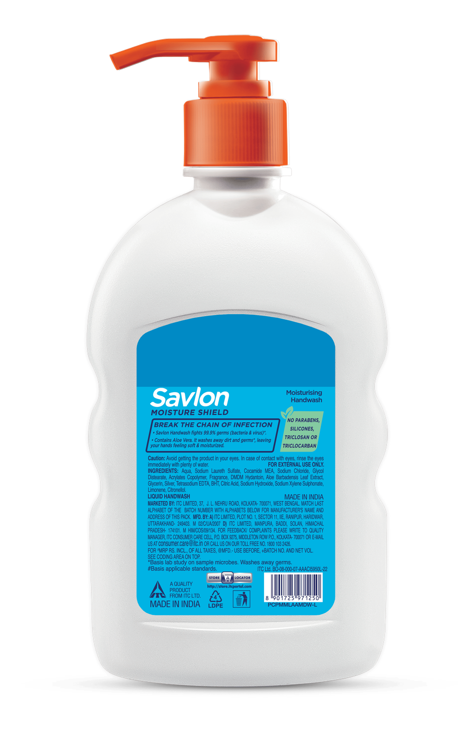 Savlon Moisture Shield Germ Protection Hand Wash (200ml) & Savlon Moisture Shield Germ Protection Hand Wash (650ml) Combo