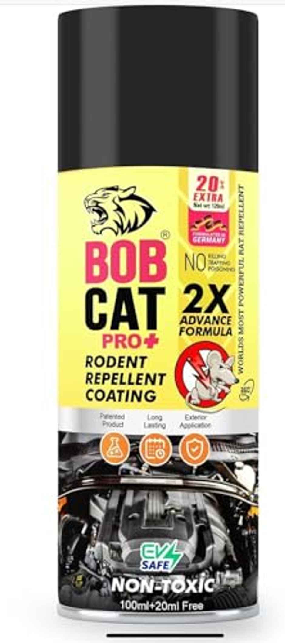 Shadow Securitronics Bob Cat Highly Effective No Entry Rat Repellent Spray for Cars