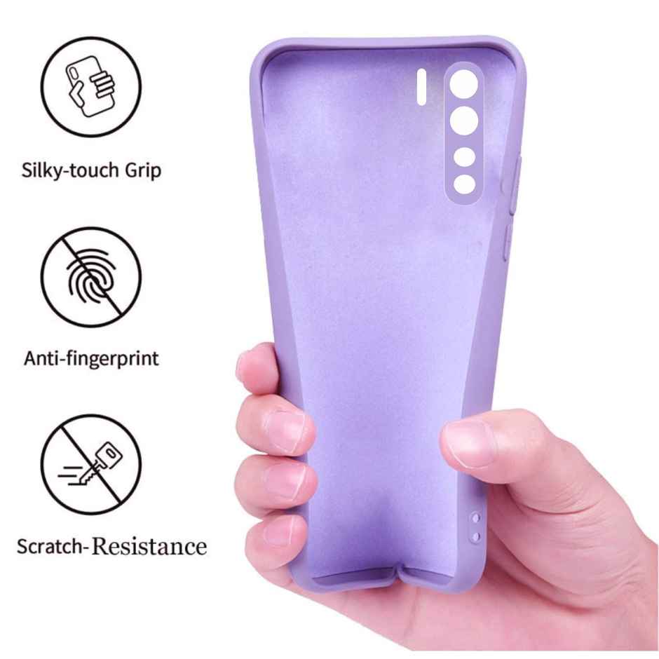 Artistque Case For Oppo F15 Back Cover - Plain Liquid Silicone Cover