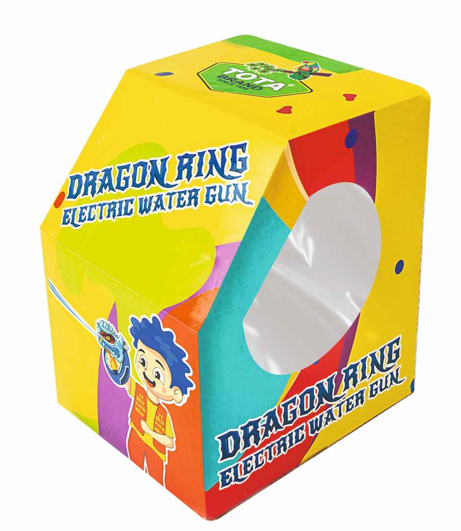Dragon Ring Water Pichkari | Tota | Assorted (Color and Print May Vary)