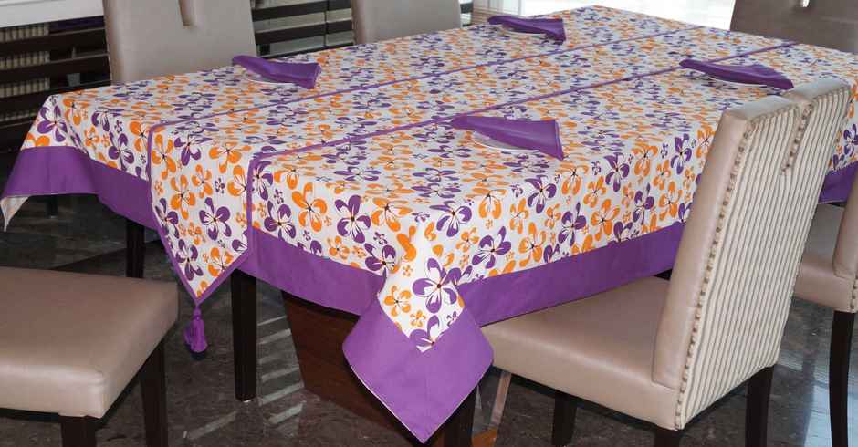 Lushomes Table Cover - 6 Seater Set | Shadow