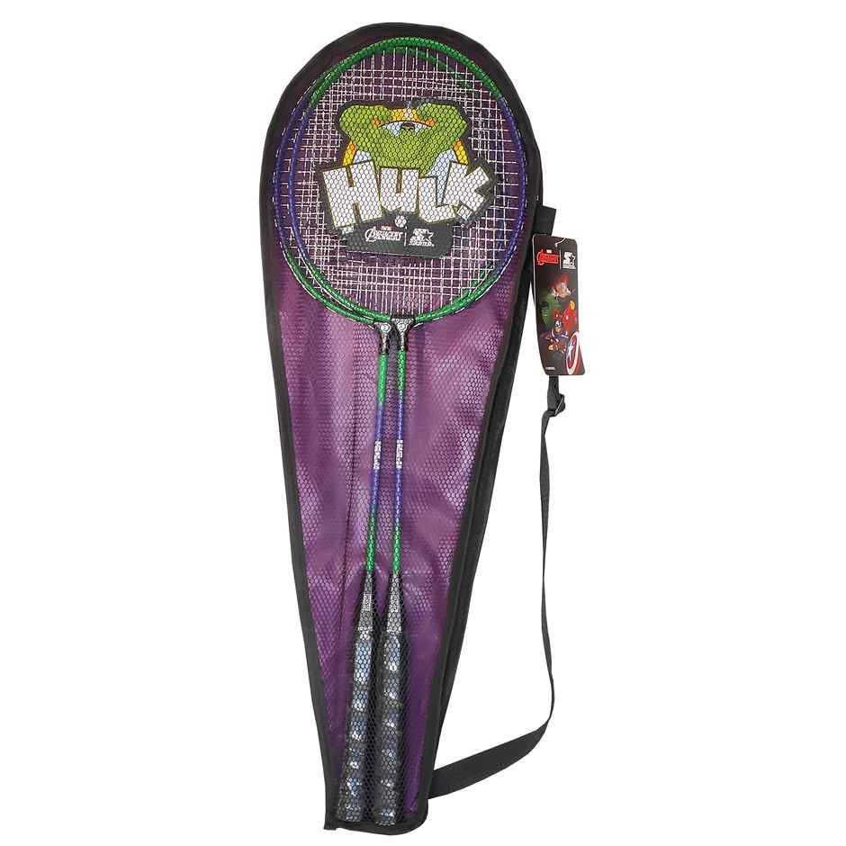 Hamleys Starter Hulk Badminton Racket Set Of 2 Multicolour, 6Y+
