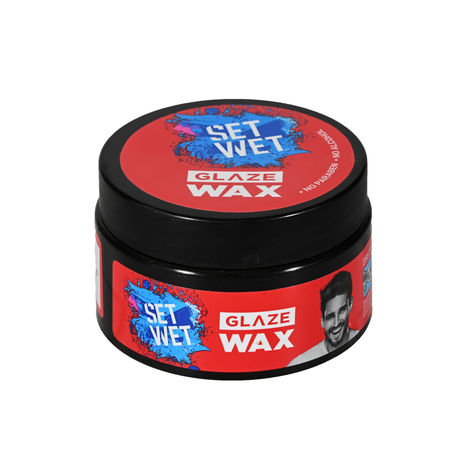 Set Wet Glaze Hair Wax For Men, Shine Look, Strong Hold