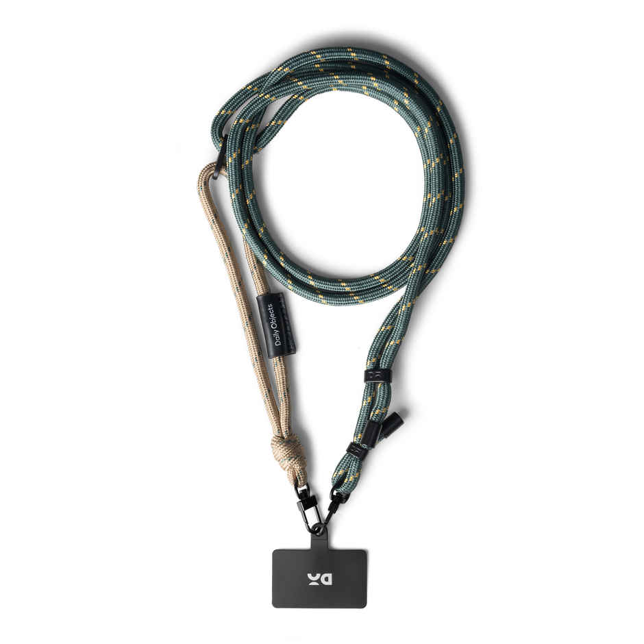 DailyObjects Beige-Green Crossbody Phone Lanyard - Cord