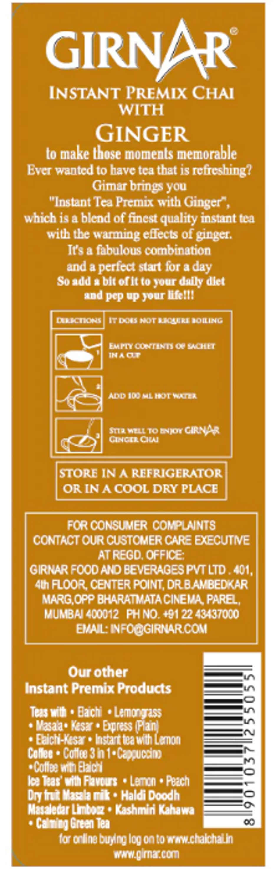 Girnar Instant Ginger Tea Premix