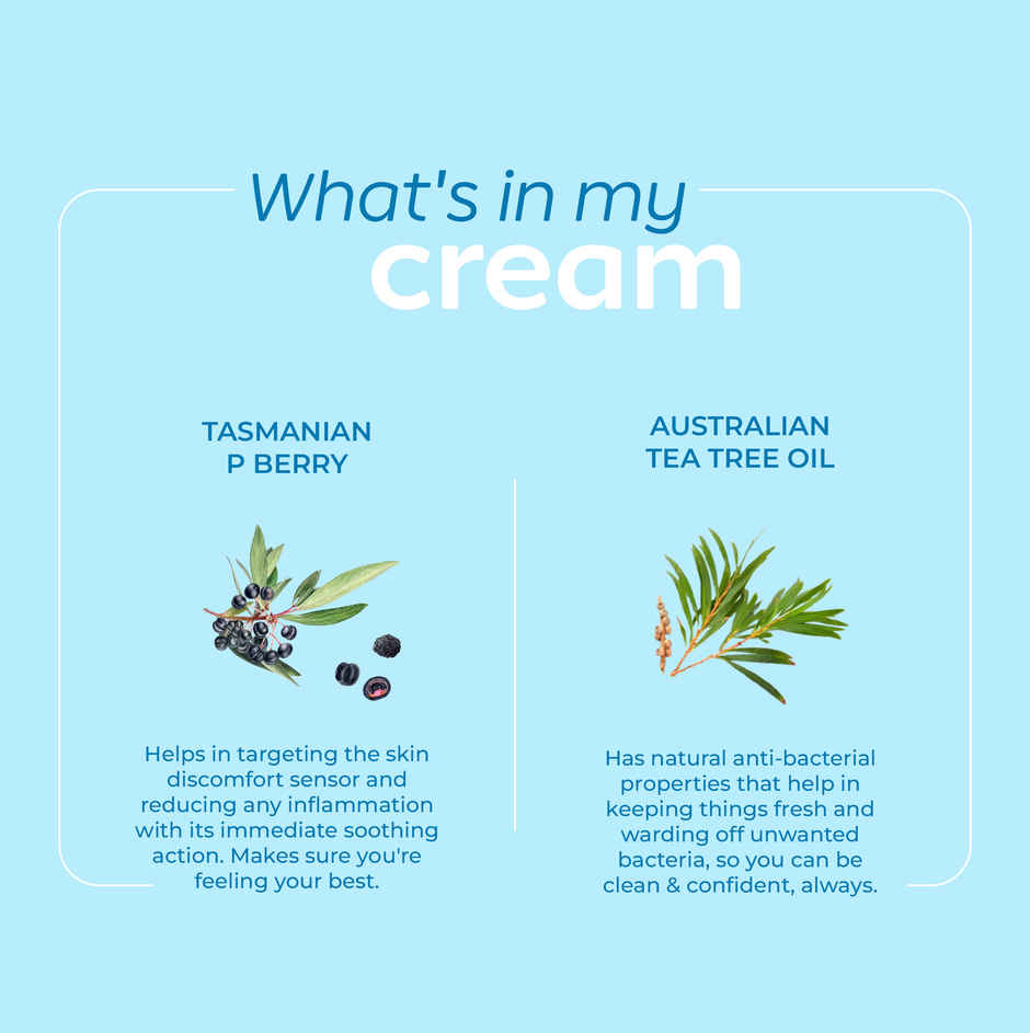 Arth By Emcure Intimate Care Cream | pH 3.5 - 4.5 with Tea Tree Oil | For Dryness & Itch Relief