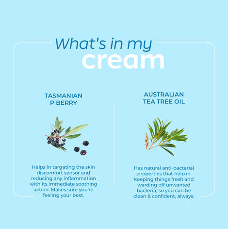 Arth By Emcure Intimate Care Cream | pH 3.5 - 4.5 with Tea Tree Oil | For Dryness & Itch Relief