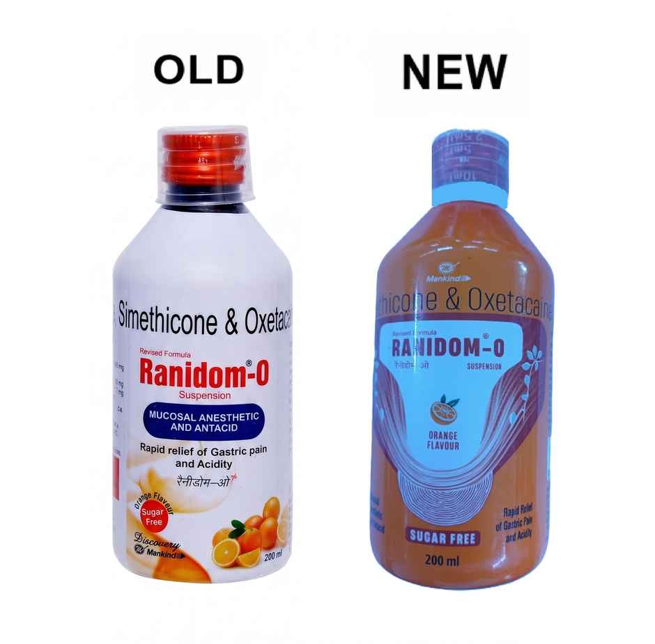 Ranidom-O Orange Flavour Sugar Free Oral Suspension
