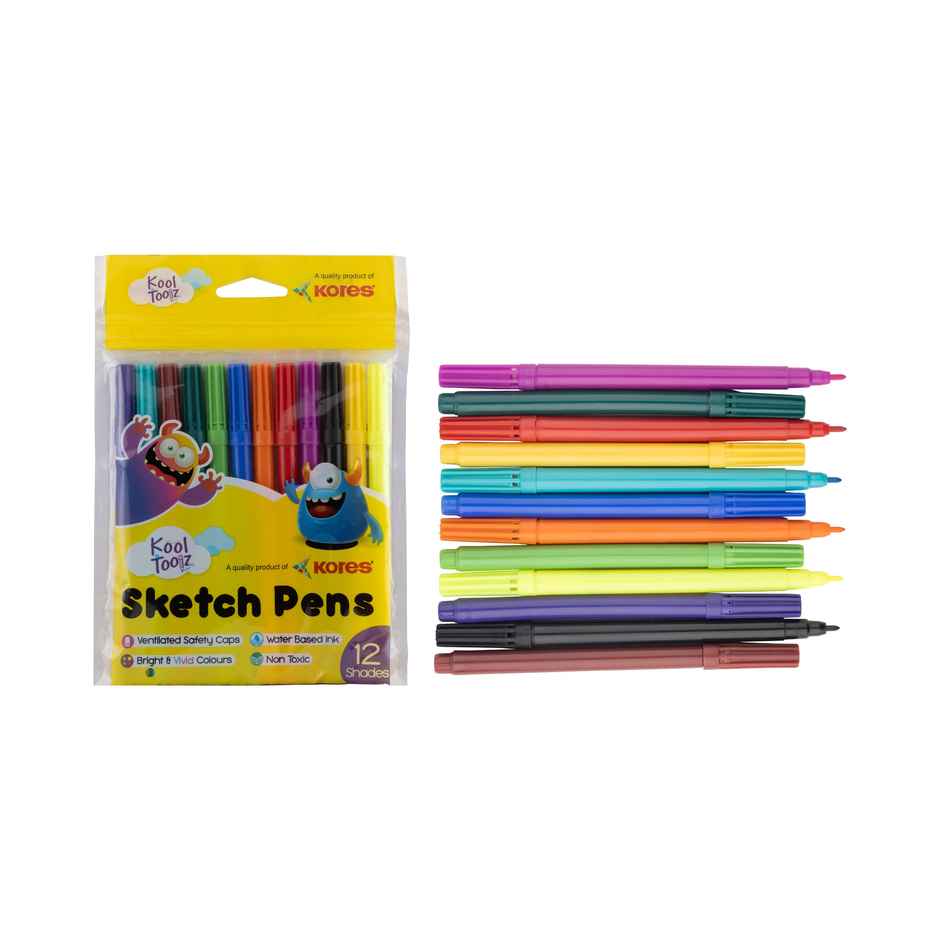 Kores Sketch Pens | 12 Shades