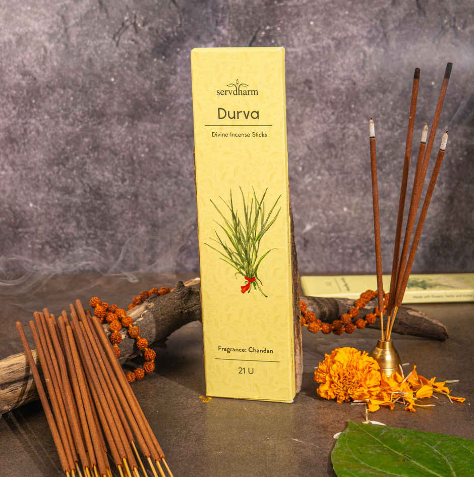 Durva Divine Incense Sticks | Fragrance Holy Chandan | ServDharm