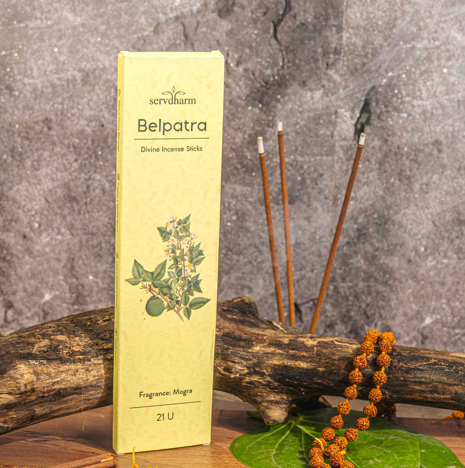 Belpatra Divine Incense Sticks | Fragrance Mogra | ServDharm