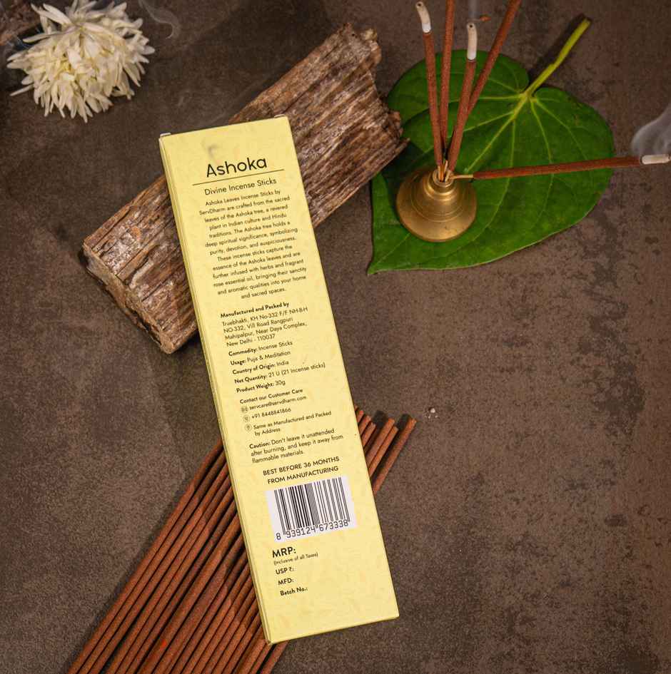 Ashoka Divine Incense Sticks | Fragrance Rose | ServDharm