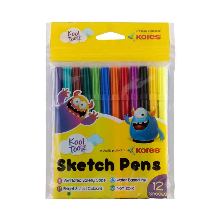 Kores Sketch Pens | 12 Shades
