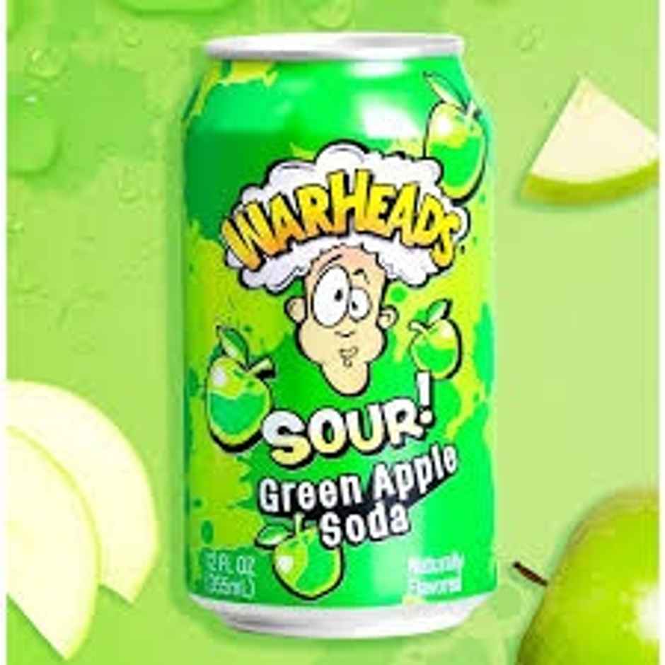 Warheads Sour Green Apple Soda