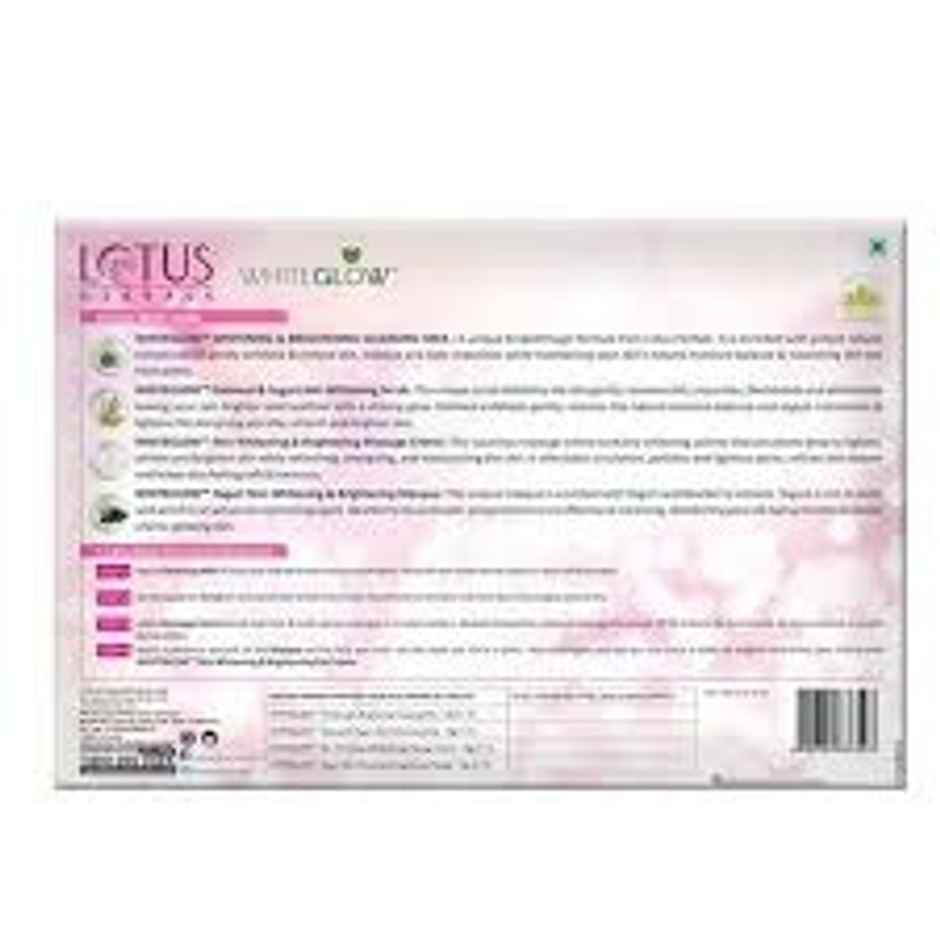 Lotus Herbals Whiteglow Insta Glow 1 Facial Kit For Radiant Glowing Skin Natural Ingredients