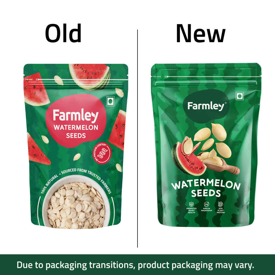 Farmley Watermelon Seeds | Raw Magaj Seeds I Tarbuj Beej | Rich In Protein