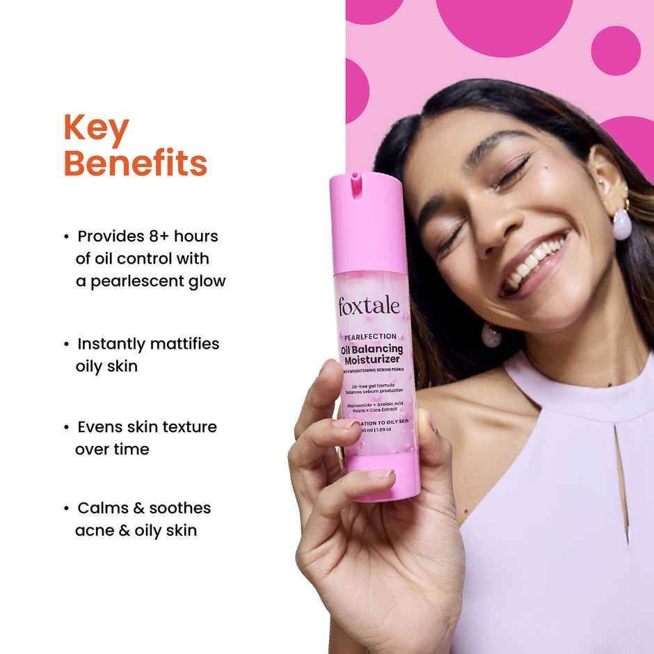 Foxtale Oil Balancing Moisturizer with Niacinamide, Azelaic Acid Pearls & Cica