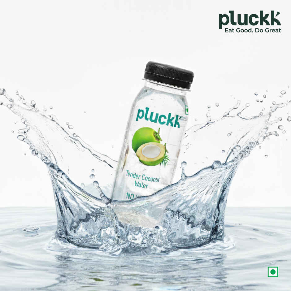 Pluckk Natural Tender Coconut Water | Hydration with Potassium & Electrolytes | No Preservatives