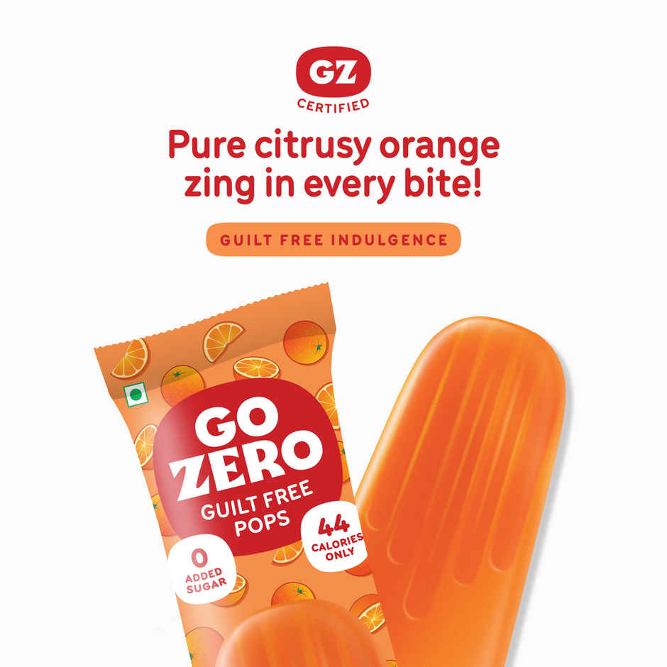 Go Zero Valencia Orange Guilt Free Ice Cream Fruit Pop
