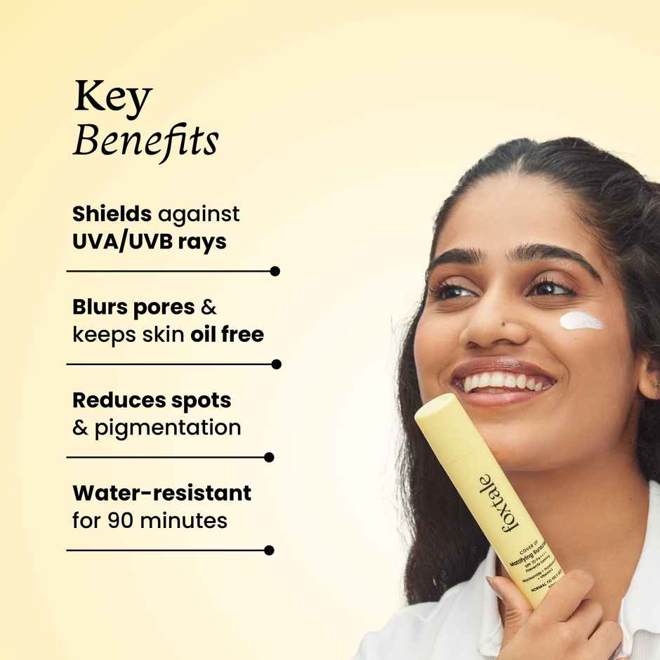 Foxtale SPF 70 Gel-Cream Sunscreen for Oily Skin with PA++++ & Niacinamide