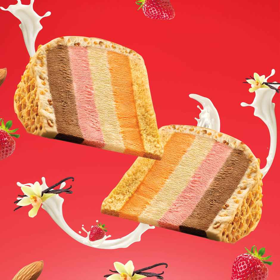 Arun Cassata Slice Ice Cream | Multi Flavour