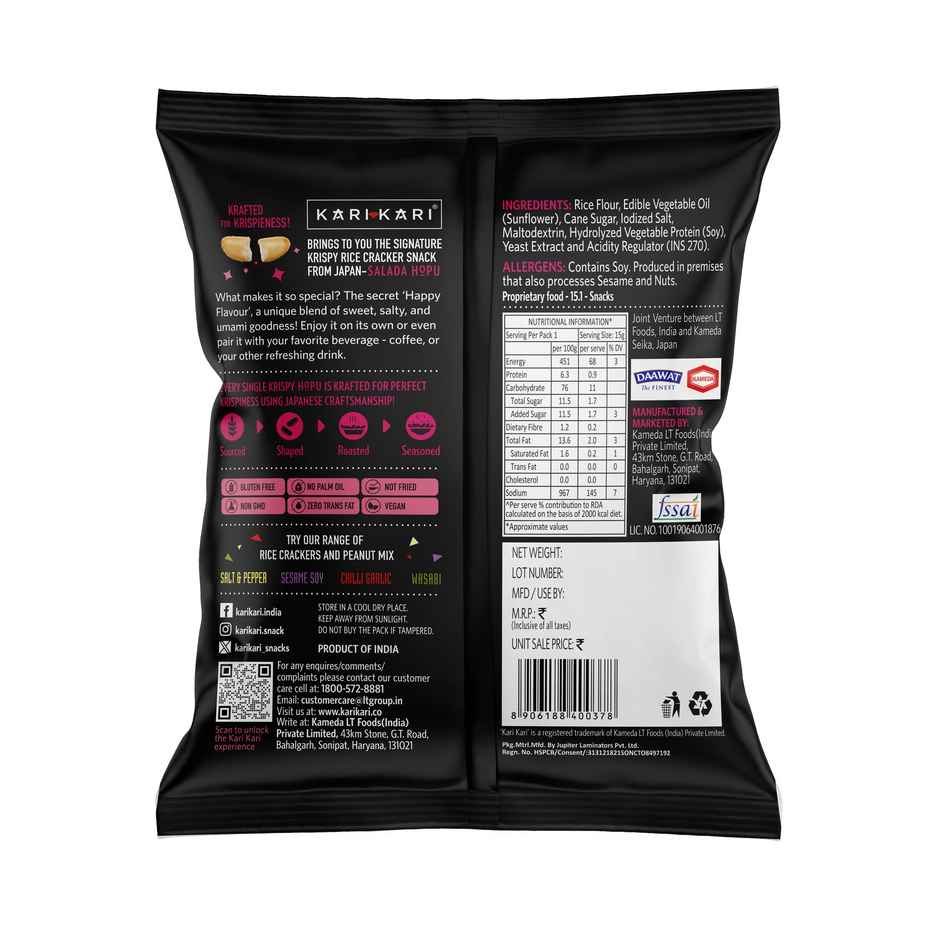 Kari Kari Krspy Hopu Sweet and Salt Roasted Cracker