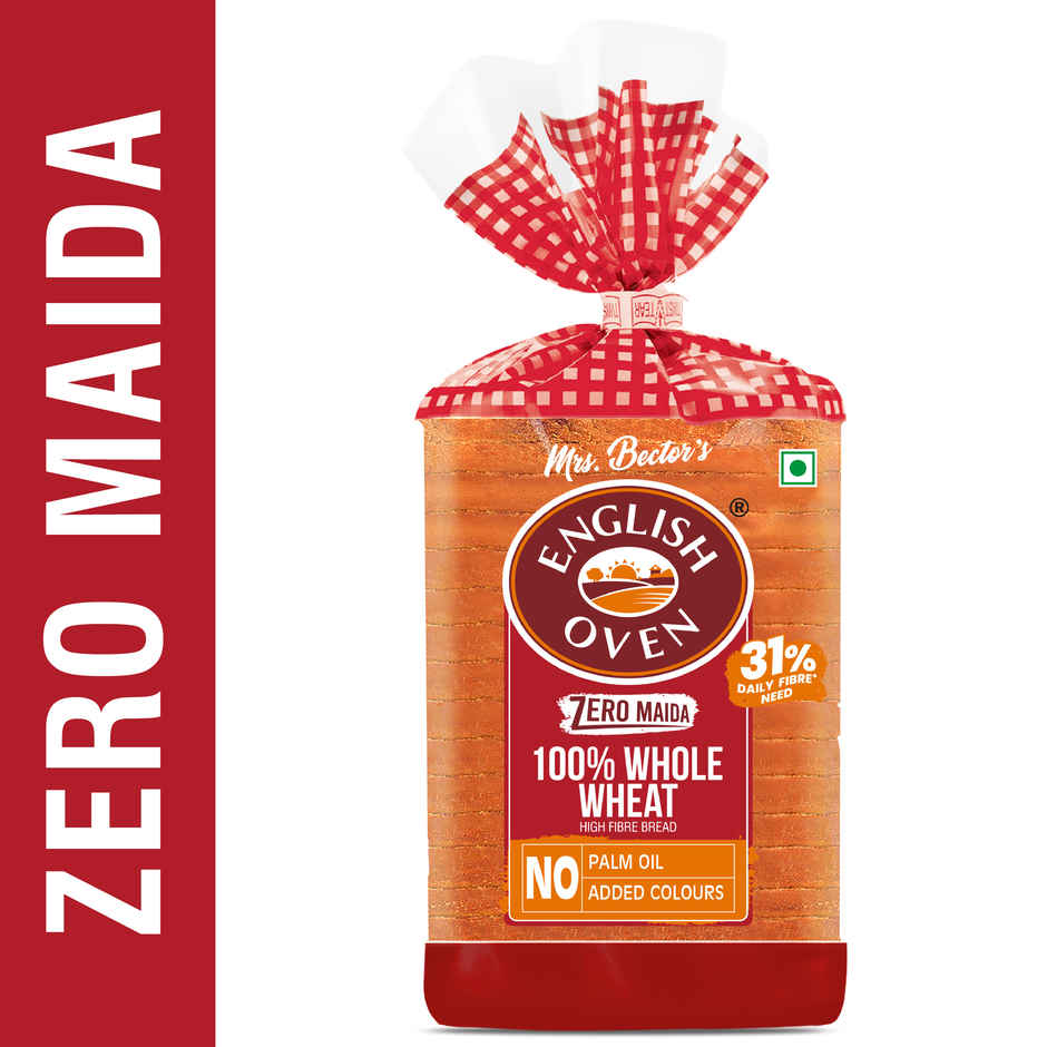 English Oven Zero Maida 100% Whole Wheat Bread